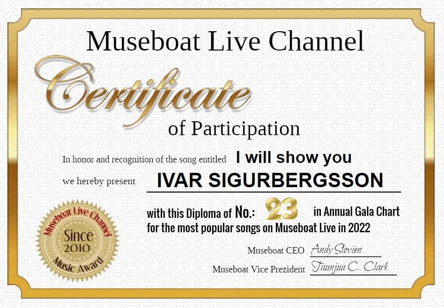 IVAR SIGURBERGSSON on Museboat Live